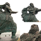 Escultura del monje en la isla Samphire. Wikimedia Commons